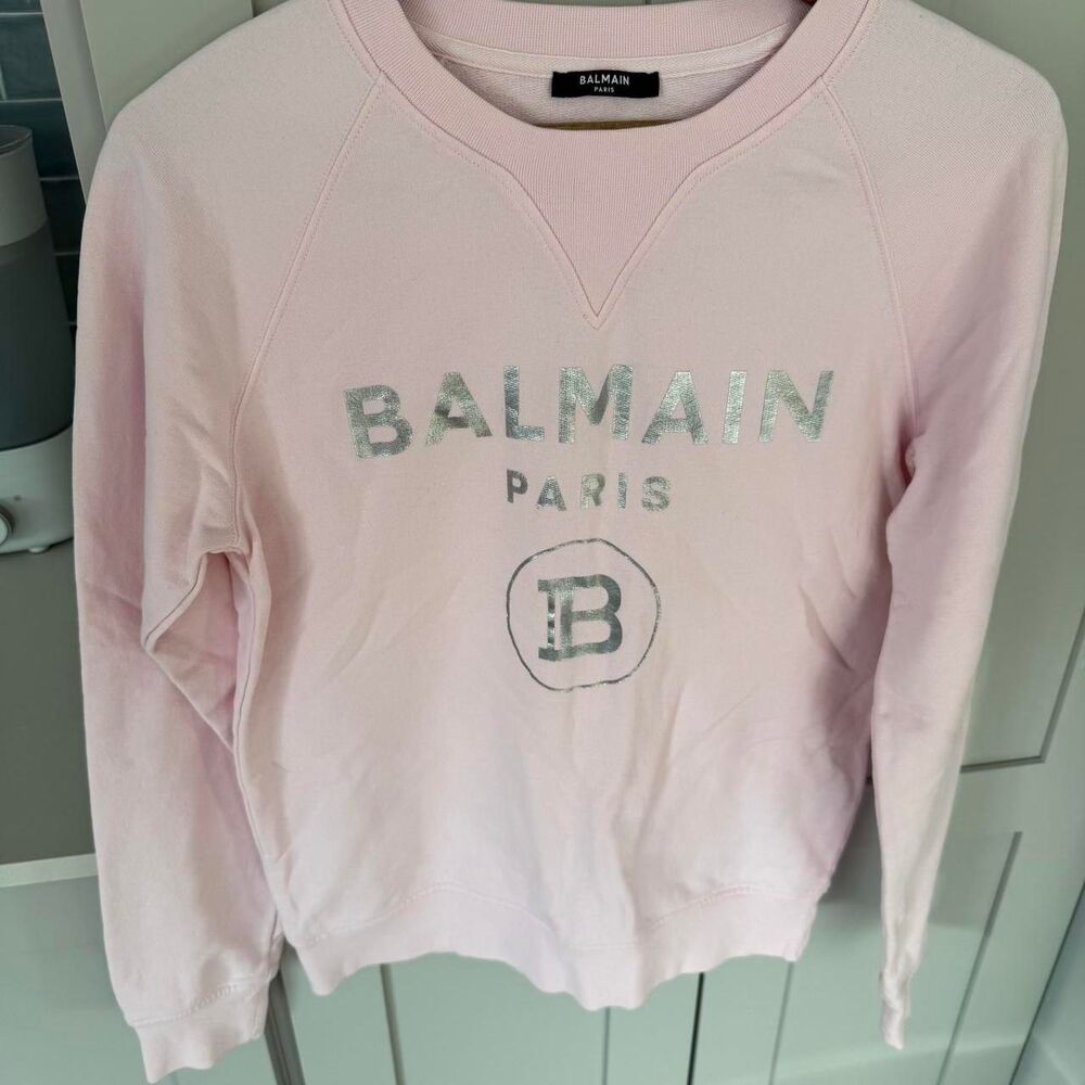 Balmain Women's Pink Sweatshirt